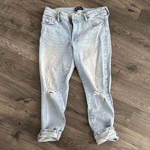 GAP 14 32 Light Blue Distressed Women's Jeans